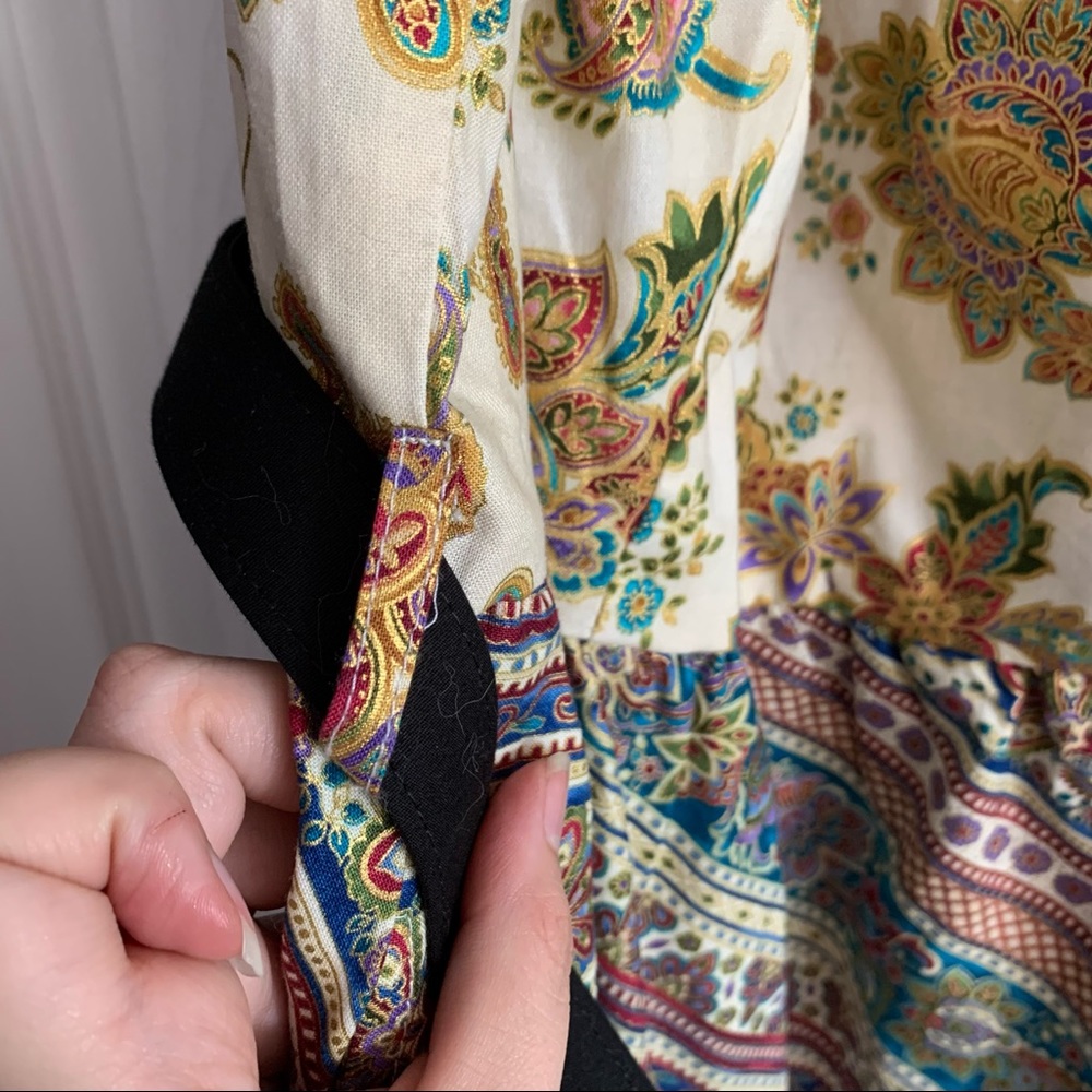 Retrolicious Mixed Pattern Dress - Picture 4 of 10